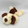 DOUDOU PELUCHE CHIEN COUCHÉ ÉCRU MARRON GIPSY