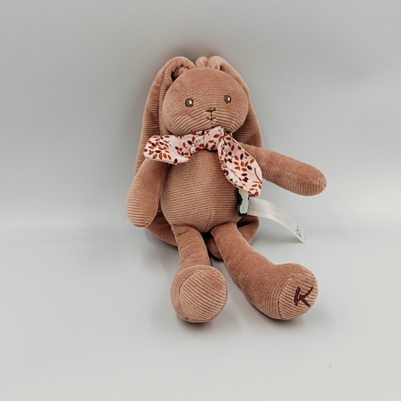 Doudou lapin bleu pantin Lapinoo Terracotta KALOO