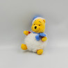 Peluche Winnie boule de neige blanc bonnet bleu Collection Disney