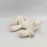 Doudou chien blanc rose H&M