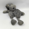 Doudou lapin gris fonçé Lapidou NATTOU