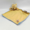 Doudou plat Winnie l'Ourson jaune bleu pois Gund Disney