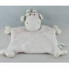 Doudou plat vache girafe rose SIPLEC