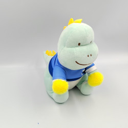 Doudou dinosaure bleu jaune MINISO