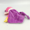Doudou plat chouette Melle Lou rose blanc violet BABY NAT