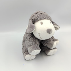 Doudou mouton gris blanc étoiles NICOTOY