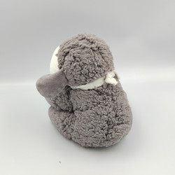 Doudou mouton gris blanc étoiles NICOTOY