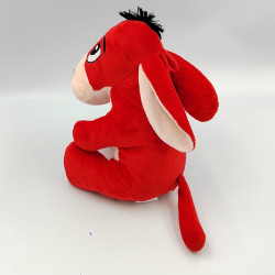 Doudou peluche ane rouge BARRADO