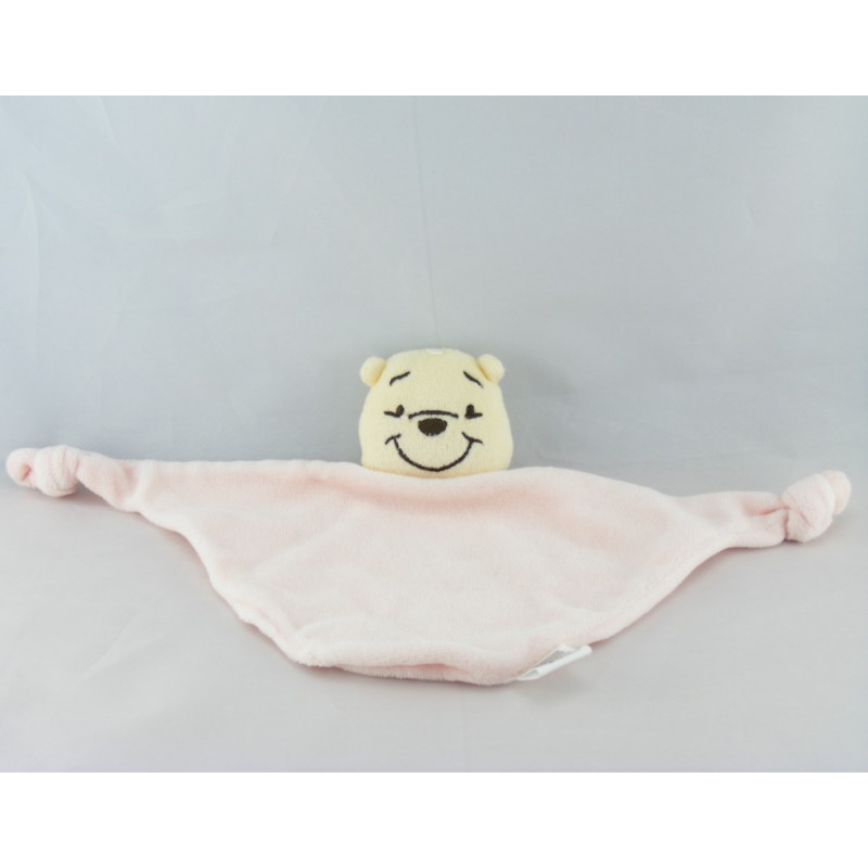 Doudou Plat Winnie l'Ourson Blanc