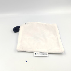 Doudou plat carré bleu blanc rouge chien AIR FRANCE