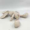 Doudou lapin beige gris blanc KIMBALOO
