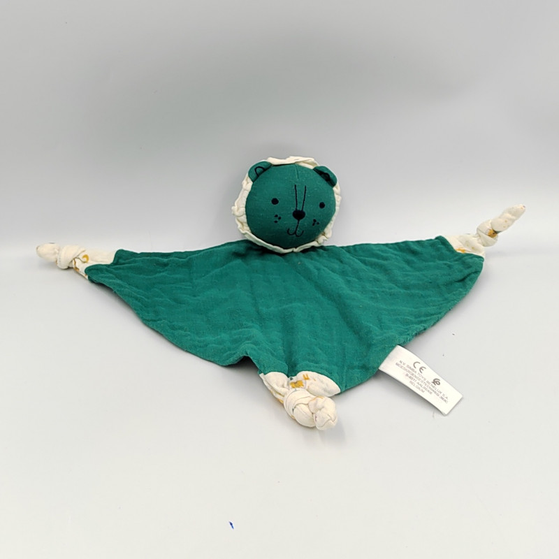 Doudou plat lion bleu blanc SIMBA TOYS