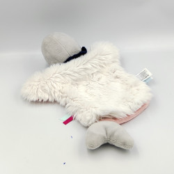 Doudou marionnette poisson corne Neskimos rose gris bleu BABY NAT