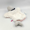 Doudou marionnette poisson corne Neskimos rose gris bleu BABY NAT