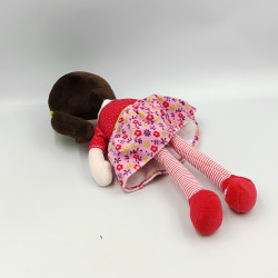 Doudou poupée robe rose rouge pois fleurs SIMBA TOYS NICOTOY
