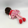 Doudou poupée robe rose rouge pois fleurs SIMBA TOYS NICOTOY