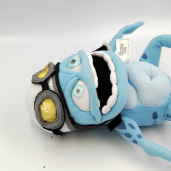 Peluche sonore grenouille bleu Crazy Frog BANDAI