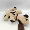 Ancienne Peluche chien gris beige marron Pitou PPY VULLI Vintage