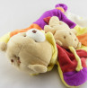 Doudou et compagnie plat ours Marcus jaune orange violet