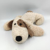 Doudou chien blanc écru beige CA CREDIT AGRICOLE