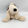 Doudou chien blanc écru beige CA CREDIT AGRICOLE