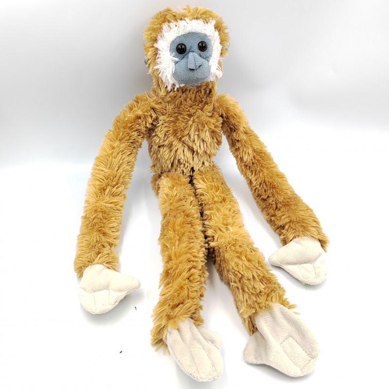 Peluche singe gris beige blanc WILD REPUBLIC