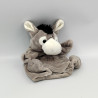 Doudou plat marionnette ane gris HISTOIRE D'OURS