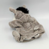 Doudou plat marionnette ane gris HISTOIRE D'OURS