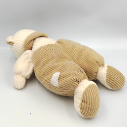 Doudou ours beige blanc Baby PLANET PLUCH