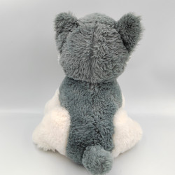 Peluche chien Husky gris blanc ZD TRADING