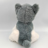 Peluche chien Husky gris blanc ZD TRADING