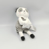 Doudou musical panda gris blanc pois gris MOTS D'ENFANTS