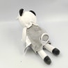 Doudou musical panda gris blanc pois gris MOTS D'ENFANTS