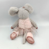 Doudou souris grise rose tutu CLAIRE'S
