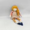 Doudou poupée orange rose étoiles Colette Les Parisiennes MOULIN ROTY