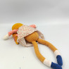 Doudou poupée orange rose étoiles Colette Les Parisiennes MOULIN ROTY