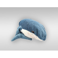 Grande peluche requin bleu blanc IKEA