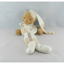 Doudou et compagnie bio ours blanc avec mouchoir 