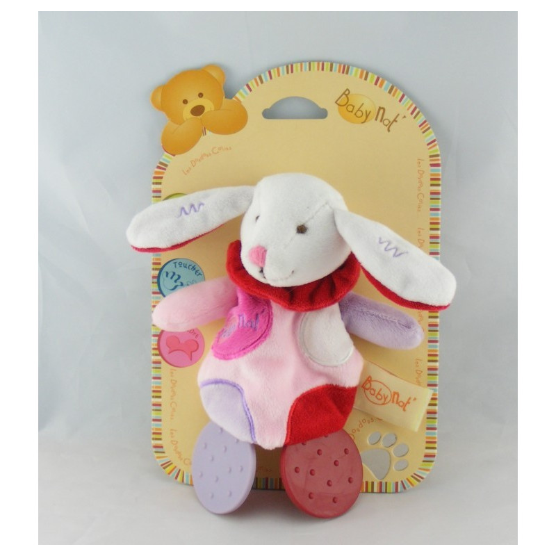 Doudou Lapin blanc mouchoir Baby nat