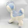 Ancienne peluche chevreuil blanc bleu NOUNOURS