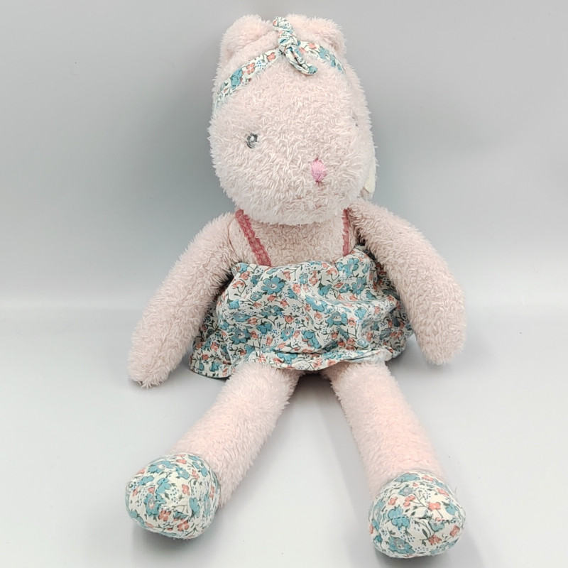 Doudou lapin fleurs bleu PRIMARK BABY