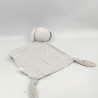 Doudou plat lapin blanc gris étoiles MAISONS DU MONDE
