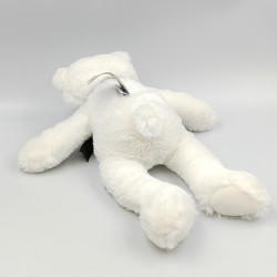 Doudou ours blanc noeud gris JACADI