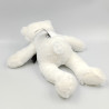 Doudou ours blanc noeud gris JACADI