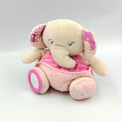 Doudou éléphant rose miroir CHICCO