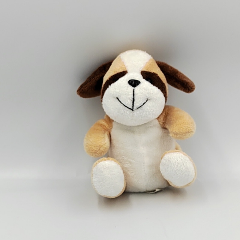 Doudou chien beige marron blanc ZEEMAN