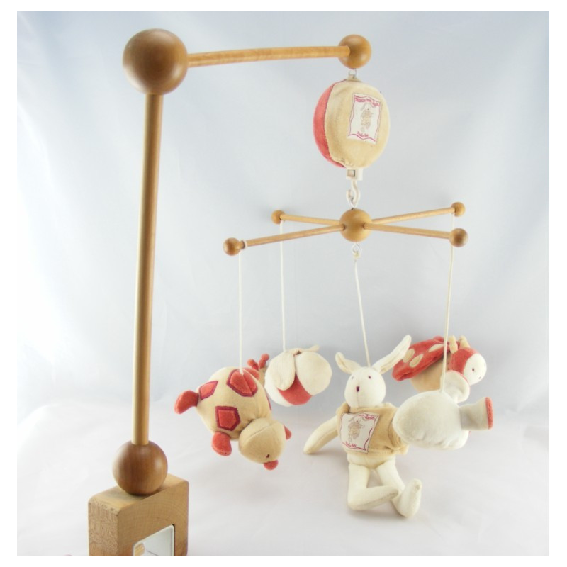 Doudou lapin blanc Martin mon lapin MOULIN ROTY