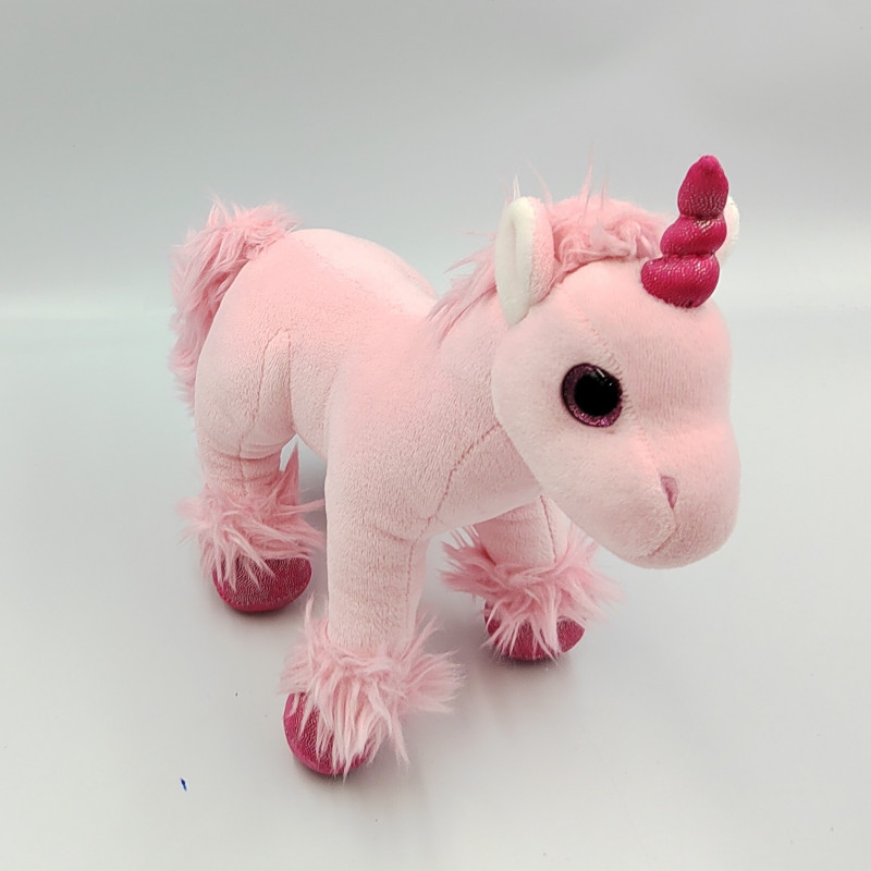 Doudou peluche licorne rose OOTB