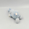 Doudou poupée lutin lapin bleu blanc rayé GIPSY
