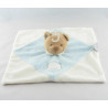Doudou plat ours blanc rose nuage NATTOU